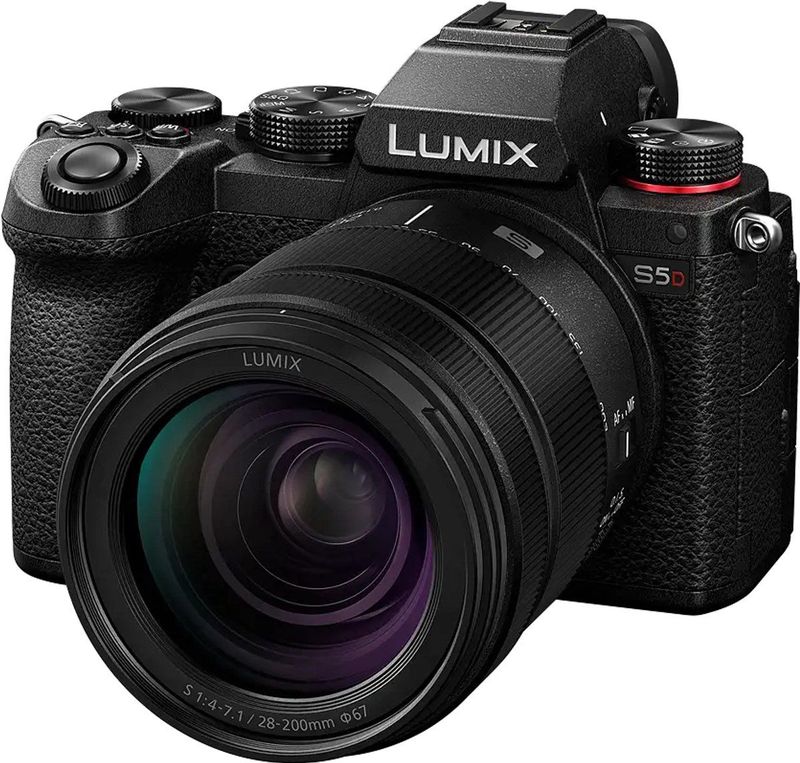 Panasonic - Lumix DC-S5D Systeemcamera - Zwart - 28-200mm f/4-7.1