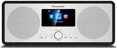 Panasonic - RF-D40EG-K - Radio - Zilver - Zwart - DAB+ en Internetradio