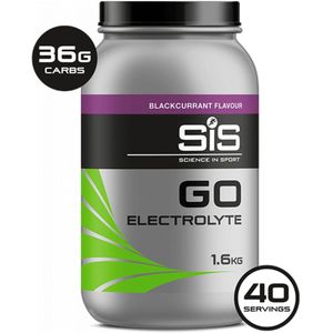 Science in Sport - SIS Energydrink - Go Electrolyte - Elektrolyten + Koolhydraten - 1,6kg - Blackcurrant/ Zwarte bes smaak