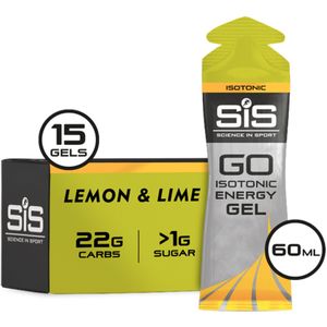 Science in Sport - SiS Go Isotonic Energygel - Energie gel - Isotone Sportgel - Lemon & Lime Smaak - 15 x 60ml