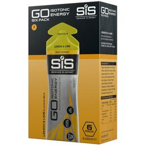 Energiegel Science in Sport Go Isotonic - Lemon & Lime - 60 ml (x6)