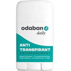 Odaban Anti-transpirant deodorantstick, dagelijkse bescherming tegen zweten, subtiele effen seksgeur, deodorantstift voor gevoelige huid, anti-zweet, deodorantstick voor mannen en vrouwen, 60 g