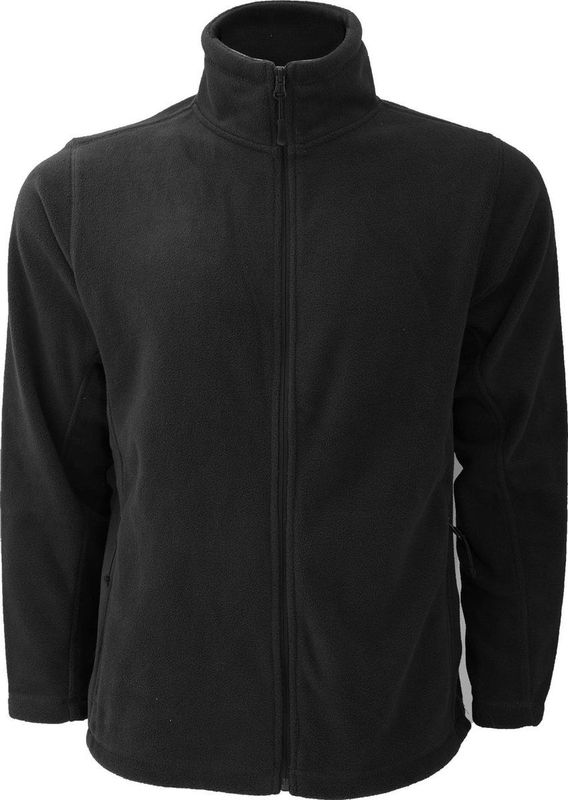 Russell - Heren Full Zip Outdoor Fleece Jacket - Zwart - Fleece