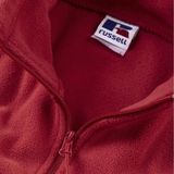 Russell - Heren Full Zip Outdoor Fleece Jacket - Klassiek Rood - Fleece