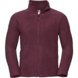 Russell - Heren Full Zip Outdoor Fleece Jacket - Bourgondië - Fleece