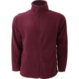 Russell - Heren Full Zip Outdoor Fleece Jacket - Bourgondië - Fleece