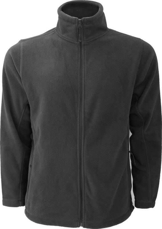 Russell Heren Full Zip Outdoor Fleece Jacket (Konvooi Grijs)