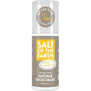 Salt of The Earth Amber and Sandalwood Spray Deodorant 100ml