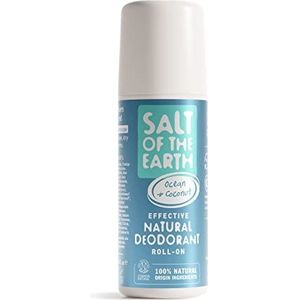 Salt of the Earth Natuurlijke Deodorant Roller, Ocean & Coconut - Zonder Aluminium, Vegan, Langdurige Bescherming, Leaping Bunny Goedgekeurd - 75ml