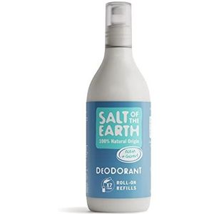 Salt Of the Earth CRYS525OCRR-C natuurlijke deodorant, roll-on navulling van Ocean & Coconut - veganistisch, langdurige bescherming, goedgekeurd door Leaping Bunny, gemaakt in het VK - 525 ml