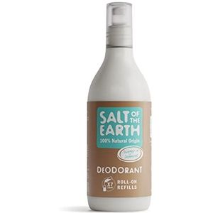 Salt Of the Earth Natuurlijke deodorant Roll On Refill van, Ginger & Jasmine - veganistisch, langdurige bescherming, goedgekeurd door Leaping Bunny, gemaakt in het VK - 525 ml