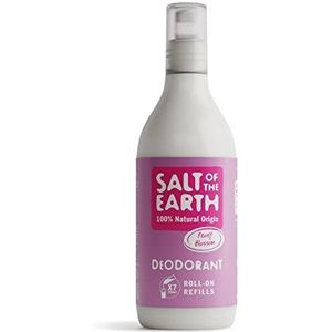 Salt Of the Earth Natuurlijke deodorant Roll On Refill van, Peony Blossom - veganistisch, langdurige bescherming, goedgekeurd door Leaping Bunny, gemaakt in het VK - 525 ml