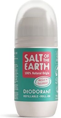 Salt Of The Earth Natural Deodorant Roll On, Melon & Cucumber (75ml)