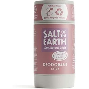 Salt Of the Earth Natural Deodorant Stick, Lavender & Vanilla - Aluminium Free, Vegan, Long Lasting Protection, Refillable, Leaping Bunny Approved, Made in The UK - 84g,Lavendel & vanille