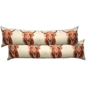 Evans Lichfield Hunter Highland Cow blokkering, meerkleurig, 92 x 23 cm