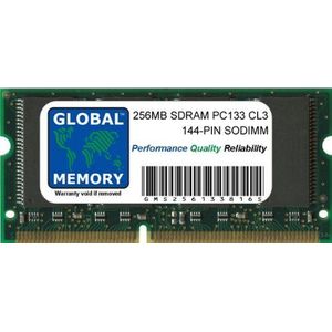256MB PC133 133MHz 144-PIN SDRAM SODIMM GEHEUGEN RAM VOOR LAPTOPS/NOTITIEBOEKJE