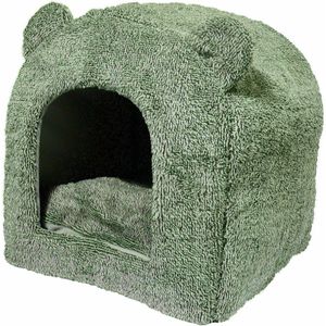 40 Winks Teddybeer Iglo - Kattenmand - Grijs - 38x38x40 cm