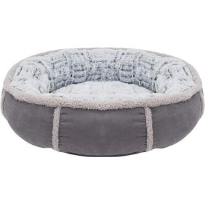 HONDENMAND PLUCHE DONUT GRIJS 51X51X13 CM