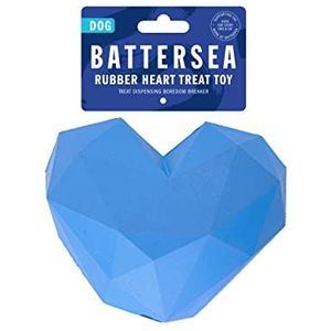 Battersea Hondenspeelgoed in hartvorm, rubber, 15 x 12 cm, blauw