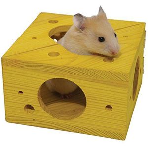 Rosewood 19276 Boredom Breaker activiteitenspeelgoed Sleep 'n' Play kaas voor kleine dieren