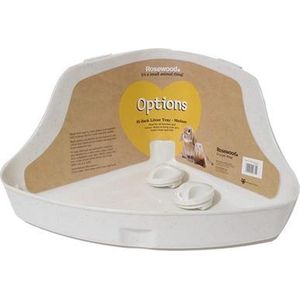 Rosewood Konijnentoilet - Hoek - Large - Creme - 42 x 30 x 21 cm