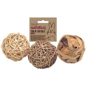 Trio Of Fun Balls - Knaagdierenspeelgoed - M - 8 cm