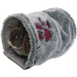Caviatunnel En Konijnenspeelgoed – Wasbaar Plooibaar Tunnelhuisje Voor Kleine Dieren – Verstopplek Voor Cavia’s, Fretten, Hamsters En Chinchilla’s – 2-in-1 Design