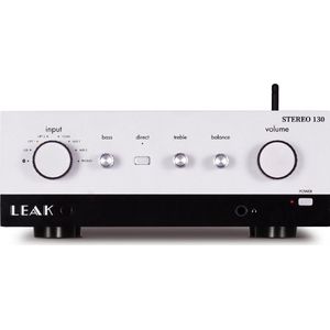 Leak Stereo 130 – Moderne geïntegreerde versterker – Bluetooth streaming - MM phono-ingang - Zilver