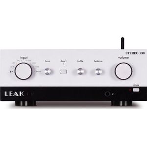 Leak Stereo 130 – Moderne Geïntegreerde Versterker – Bluetooth Streaming - MM Phono-ingang - Zilver