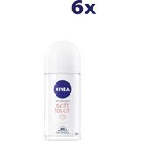 Nivea - Soft Touch - Deodorant Roll-on - Alcoholvrij - 72u Bescherming