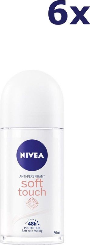 Nivea - Soft Touch - Deodorant Roll-on - Alcoholvrij - 72u Bescherming