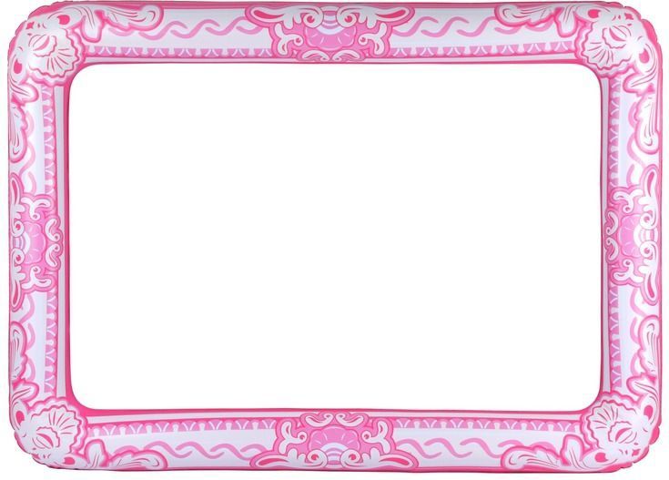 Foto prop fotolijst - opblaasbaar - roze - 60 x 80 cm - selfie photo frame - photobooth - Selfie frame - Inflatable foto party prop