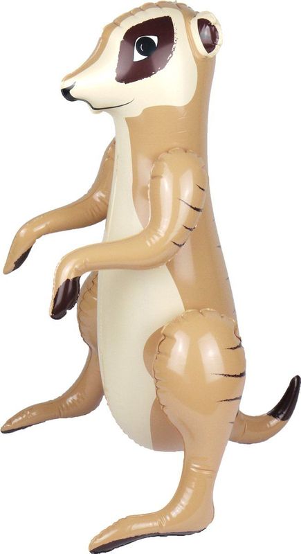 Opblaasbare dieren - beige stokstaartje van 59 cm