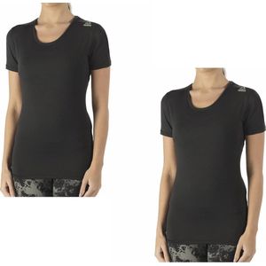 Reebok 2 pack womens performance L zwart