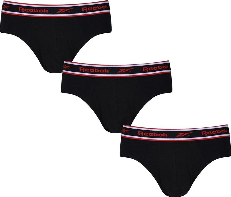 Reebok - Klassieke Slips - Zwart - Katoen/Elastaan - 3 Stuks