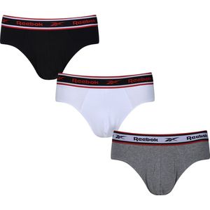 Reebok - 3-delige Set - Boxershorts - Zwart/Wit/Grijs - Katoen/Elastaan
