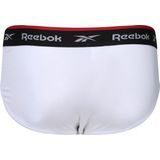 Reebok - Wiggins - Heren Slips - Zwart/Grijs Marl/Wit - 3pk, Vochtafvoerend, Lichtgewicht