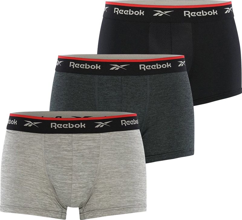 Reebok - Redgrave - Boxershorts - Set van 3 - Rood - Ademend - Rekbaar