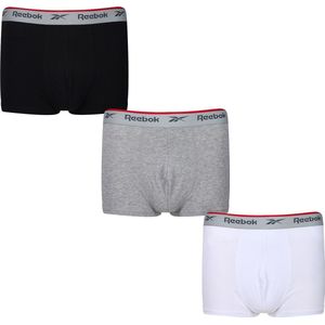 Reebok - Ovett - Boxershorts - Zwart/Grijs Marl/Wit - Set van 3 stuks