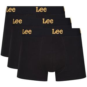 Lee Boxershorts voor heren in zwart | Soft Touch Cotton Trunks, Zwart, S