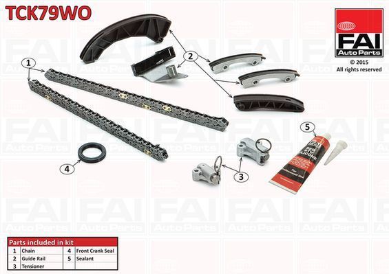 FAI AutoParts Distributiekettingset HYUNDAI,KIA TCK79WO 243512A001,243612A000,243612A001 243614A000,243512A000