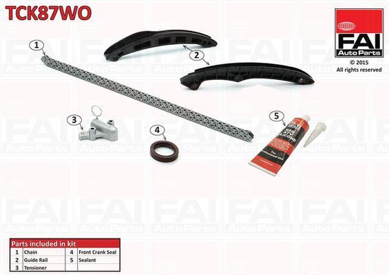 FAI AutoParts Distributiekettingset VW,AUDI,SKODA TCK87WO 03C109158,03C109158A
