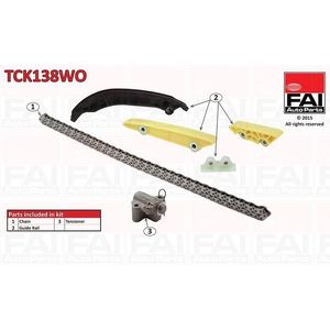 FAI AutoParts Distributiekettingset FORD,LAND ROVER TCK138WO 1372841,1704089,6C1Q6268BB LR004457,LR023524