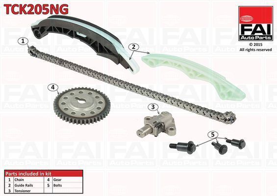 FAI AutoParts Distributiekettingset CITROËN,MITSUBISHI,SMART TCK205NG 1320320080,1320340010,1320520091 1141A025,1320520116,1140A012,1140A046,1141A024