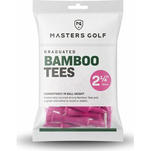 Bamboo Graduated Golftees 57mm 20 stuks Pink