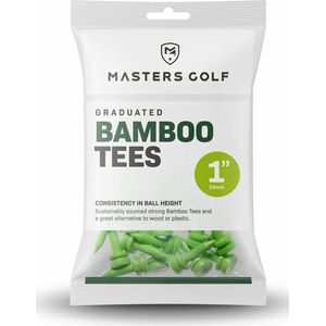 Bamboo Graduated Golftees 25mm 25 stuks