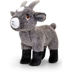 Pluche knuffel dieren geitje 25 cm - Knuffelbeesten - Boerderij dieren geiten speelgoed