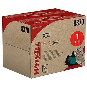 WypAll Chiffons x 608370 reinigingsdoekjes, blauw, 1 dispenserbox x 200 doekjes (in totaal 200 stuks)