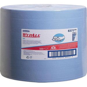WypAll X60 doeken 8371 op een grote rol - 1 grote rol met 500 blauwe doeken, 1 laag