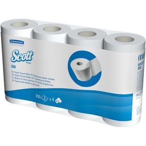 Toiletpapier KC Scott gevouwen tissue 2-laags wit 36x250st 8508